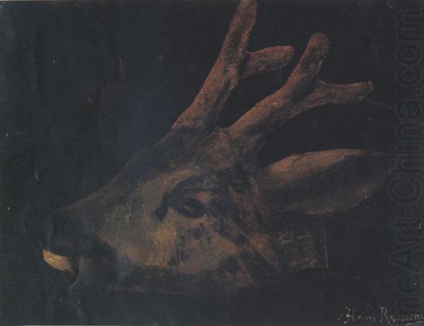 Henri Rousseau Head of Virginia Deer china oil painting image